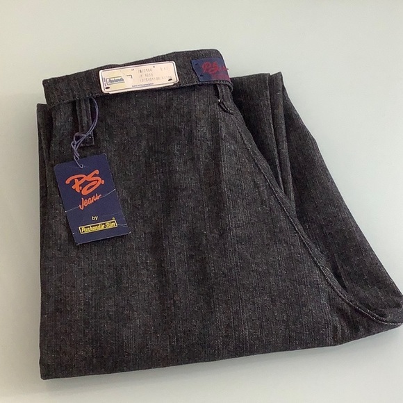 VGT Panhandle Slim fold over waist rib cage high waisted black jeans SZ 9/10 NWT - Picture 4 of 16